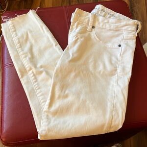 Articles Of Society Cropped White Jeans Pants